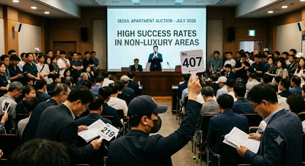 7월 경매 결과 분석: 서울 아파트, 여전히 매력적인 투자처
